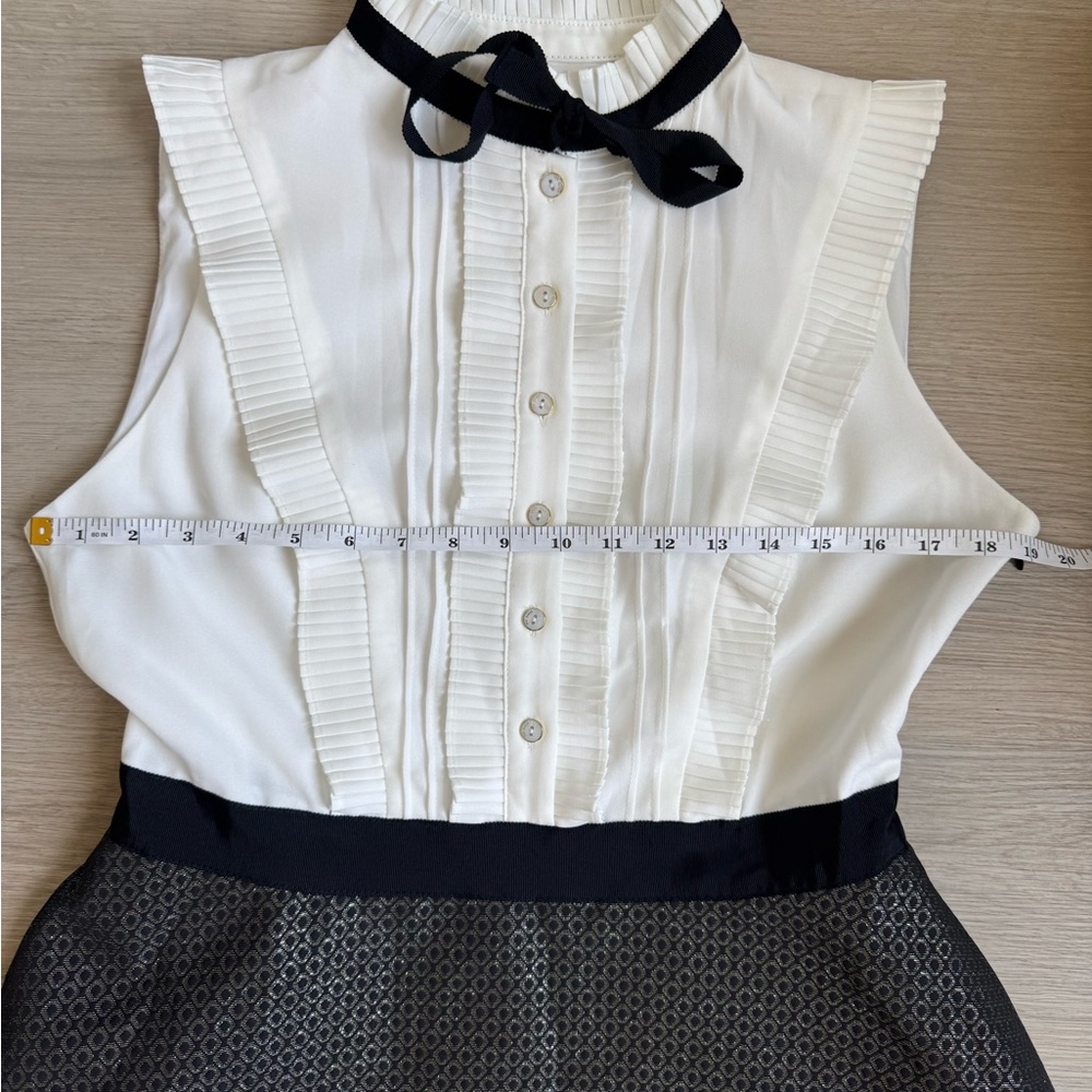 Ted Baker Black and White Midi Dress - Picture 11 of 16